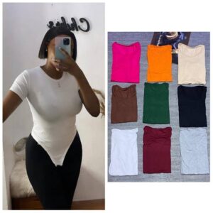 BODYSUIT ROUND NECK TOP