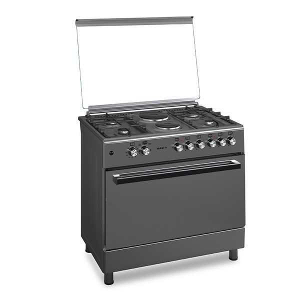 MAXI 60*90 (4+2) BURNER GAS COOKER MATTE INOX TR